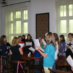 warsztaty z emisji głosu - instruktorzy K. Kuna i R. Gajgier