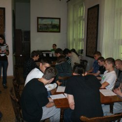 warsztaty z emisji głosu - instruktorzy K. Kuna i R. Gajgier