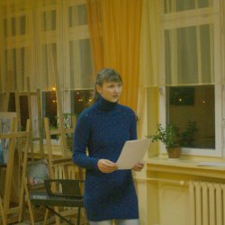 Anna Pawlik z koła dziennikarskiego "Kątem oka", przedstawicielka jury społecznego