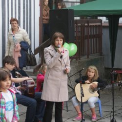 Przywitanie zebranych przez p. dyrektor, Alinę Cyfrę.