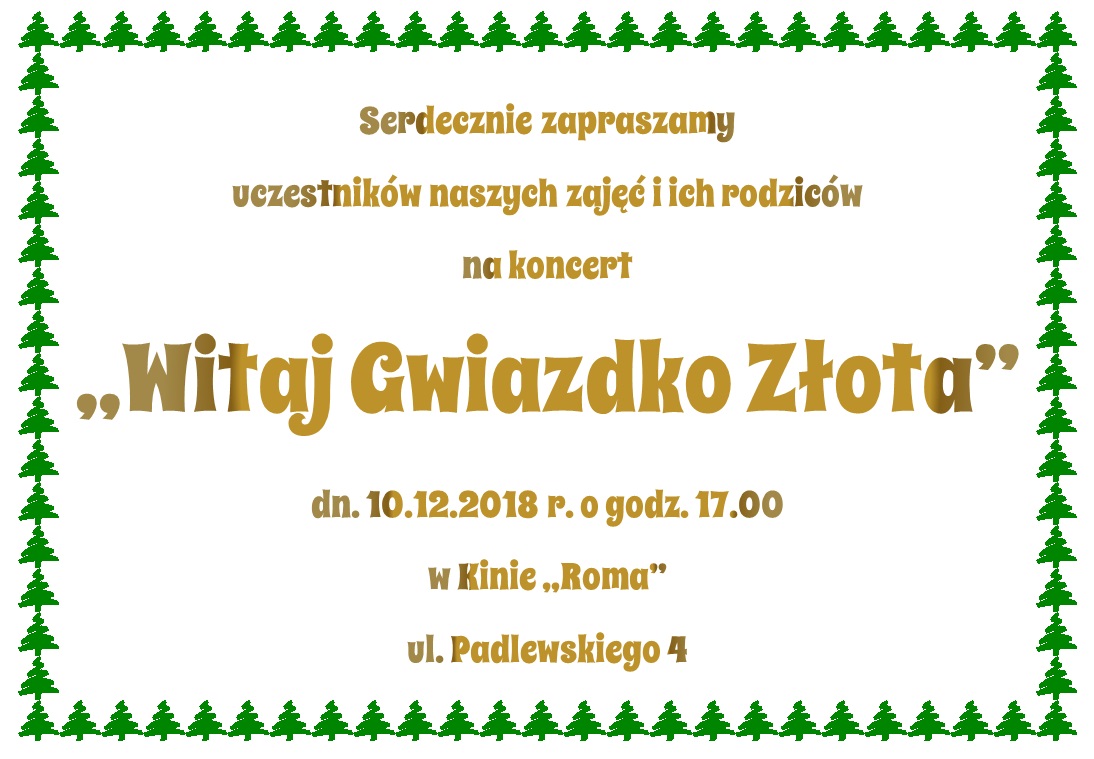 Witaj gwiazdko 2018