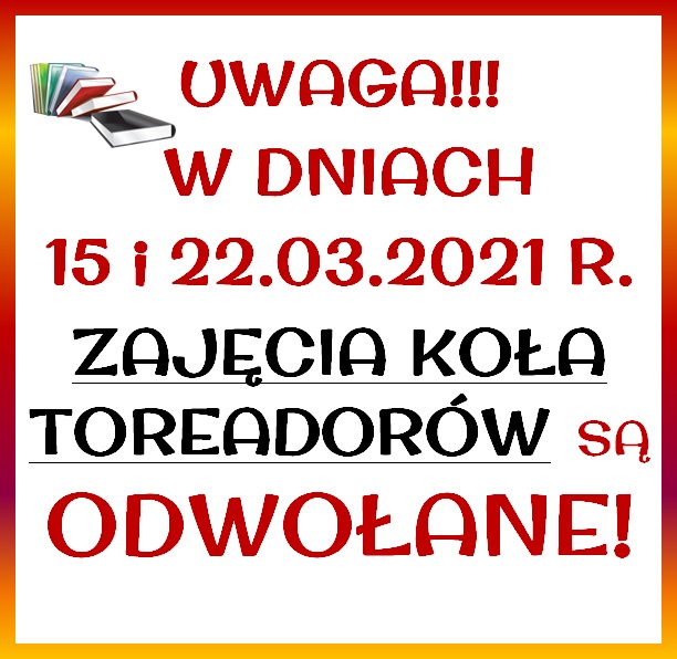 toreadorzy odwołanie