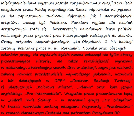 wystawa niepodleglosc