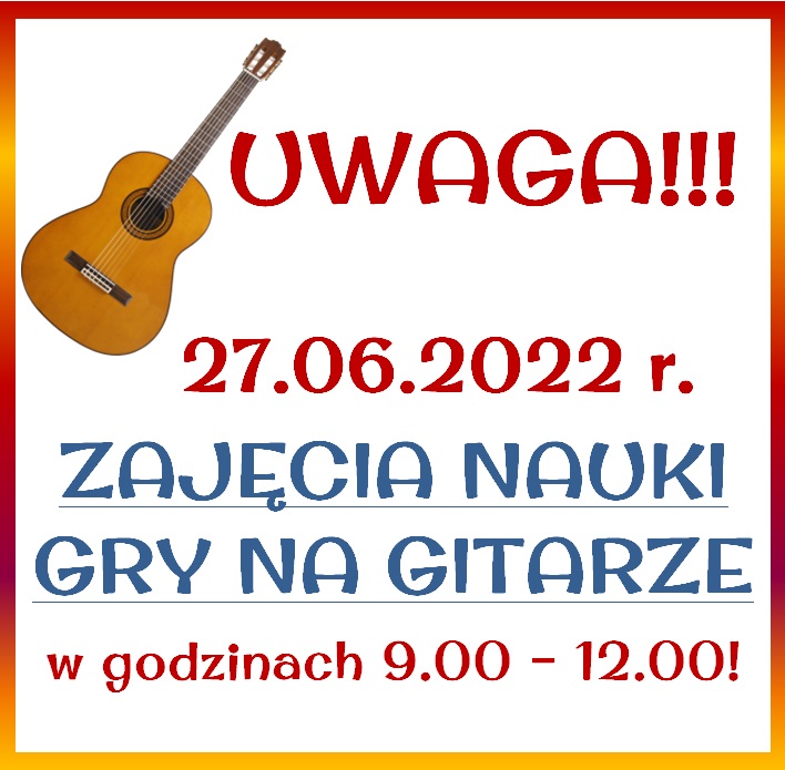 zmiana godzin gitara